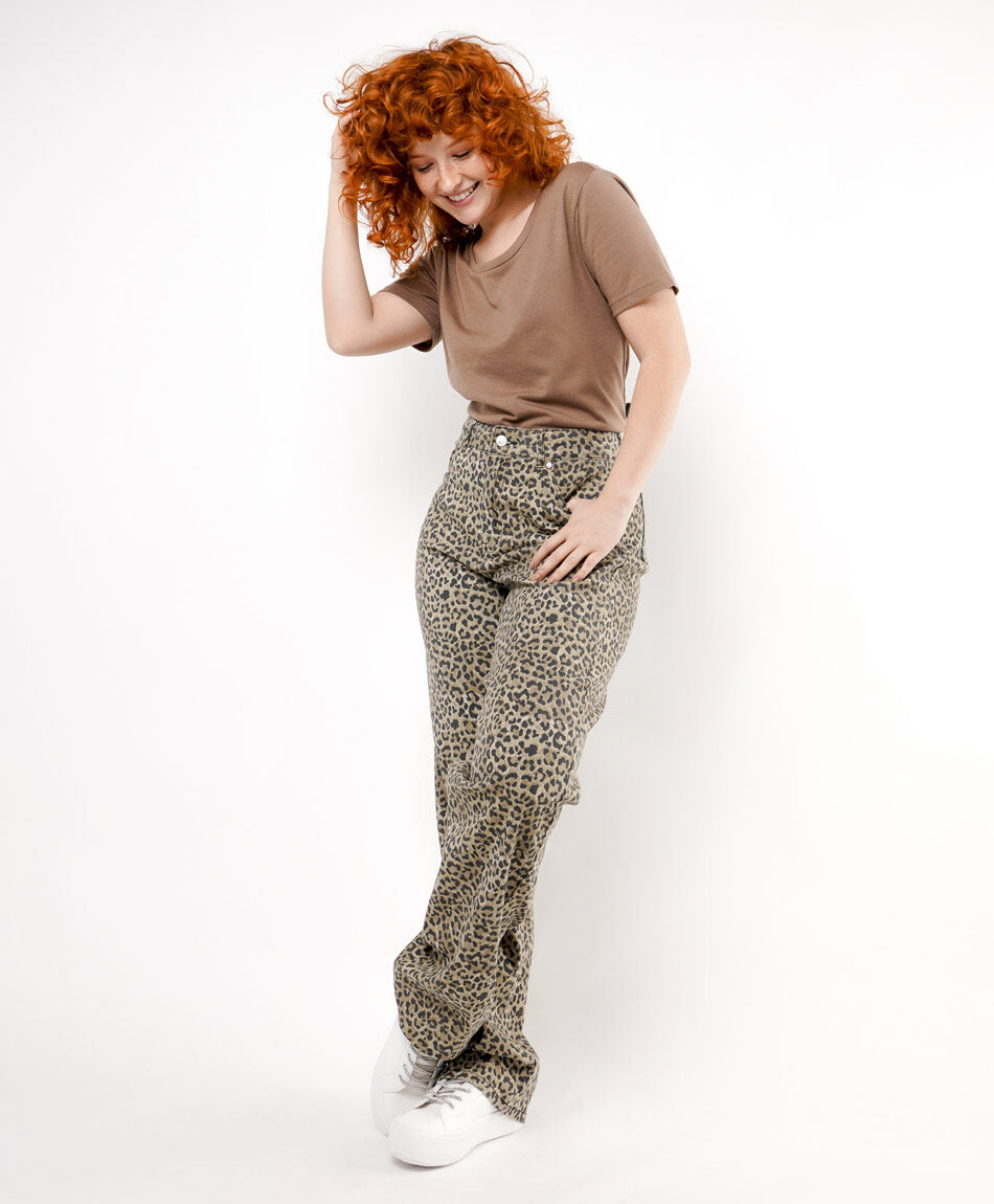 Jeans mujer dise&ntilde;o animal print