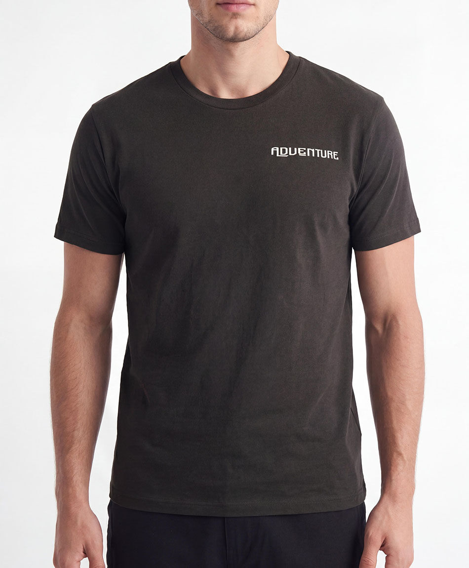 Remera hombre estampado adventure flags