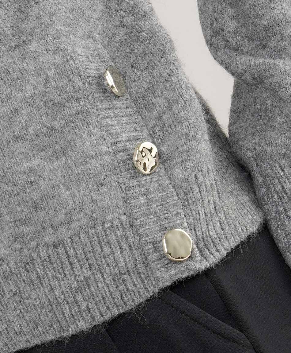 Sweater mujer botones laterales