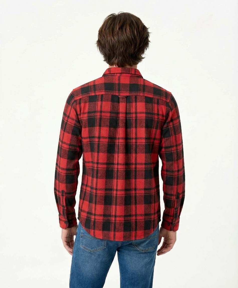Campera hombre le&ntilde;adora roja
