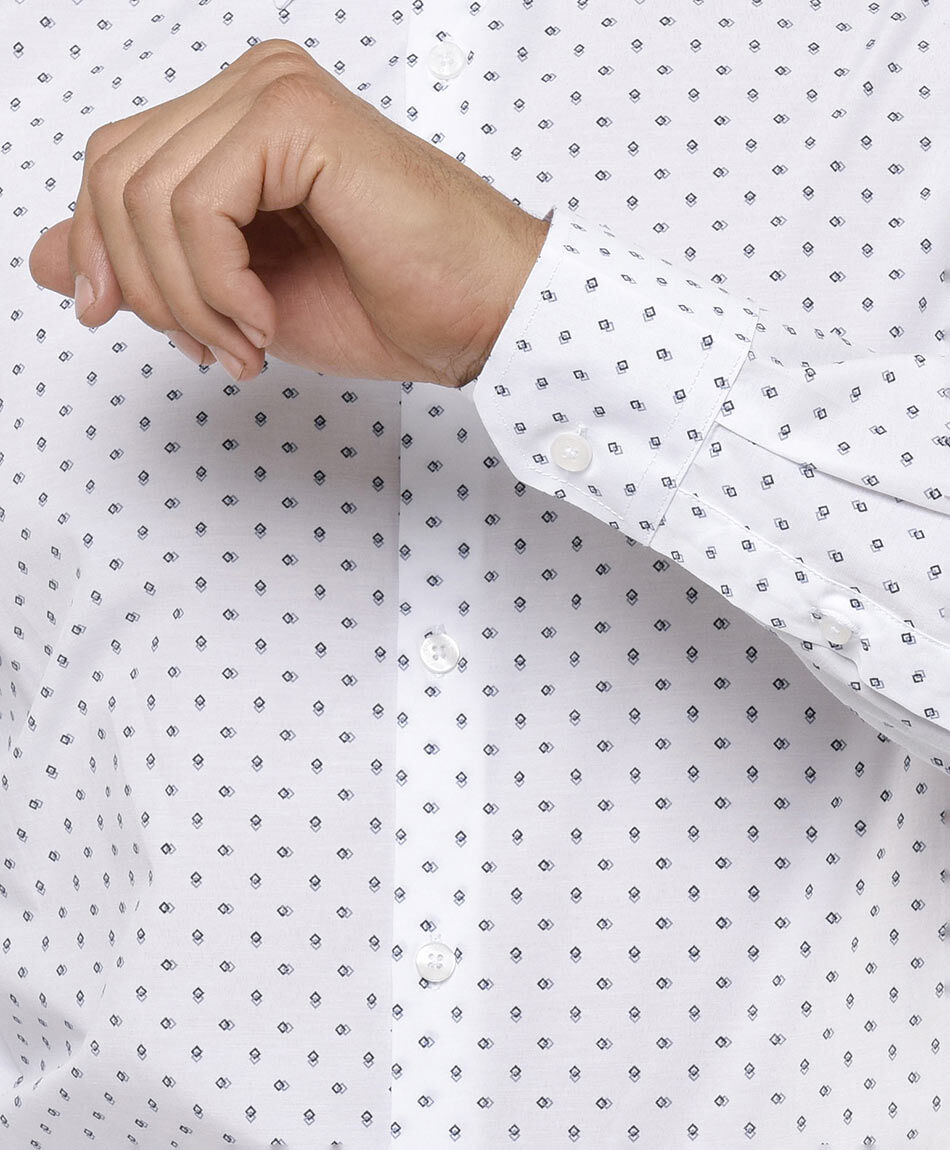 Camisa hombre mini cuadros