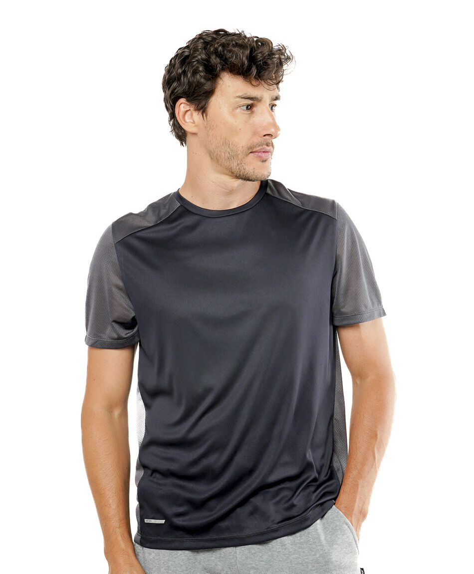 Remera deportiva hombre gris