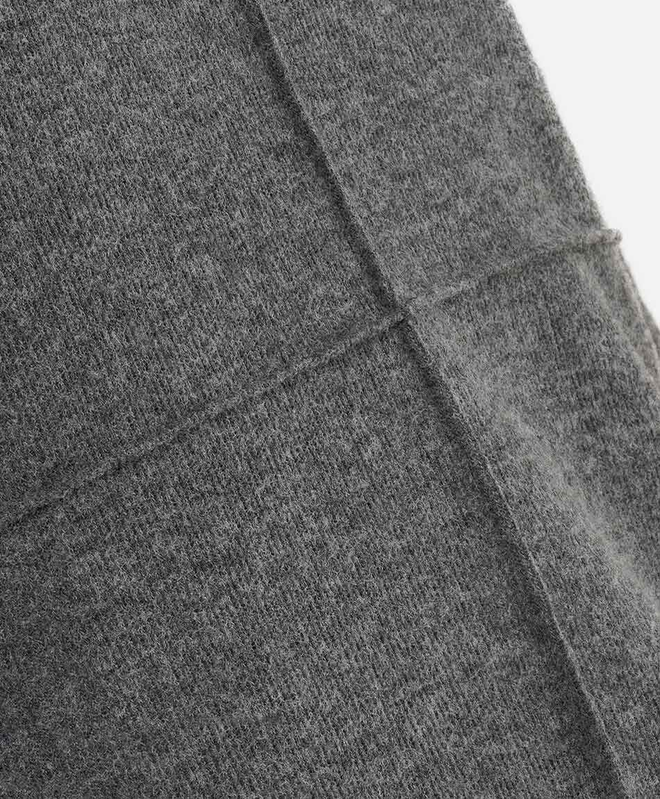 Vestido mujer lanoso medio cuello