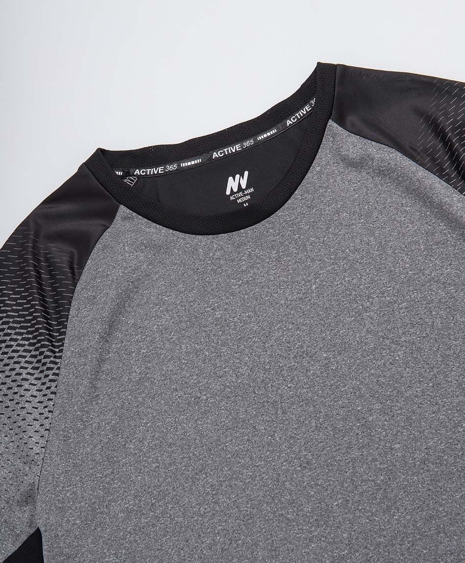 Remera deportiva hombre melange degrade
