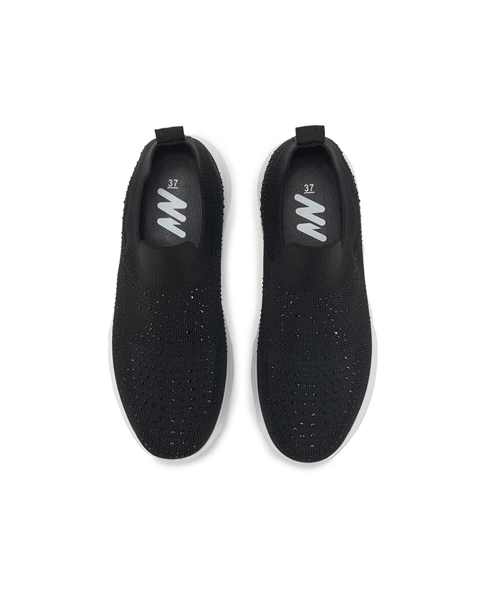 Zapatilla mujer slip on brillos