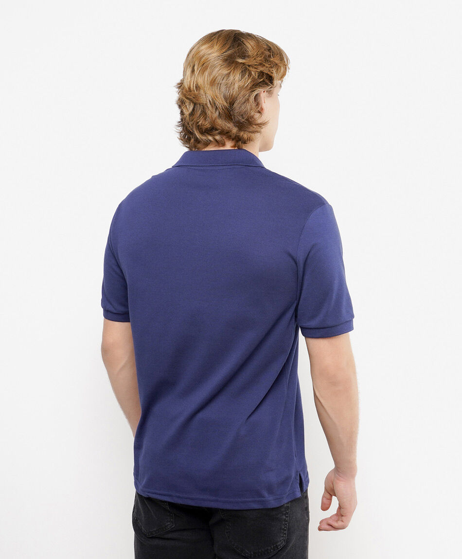 Remera hombre lisa cuello piqu&eacute;