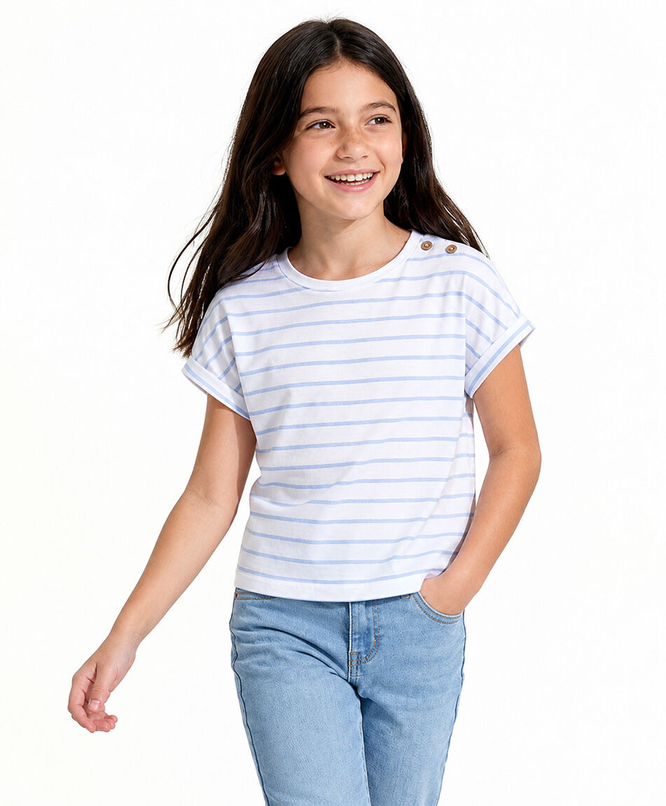 Remera ni&ntilde;a l&iacute;neas