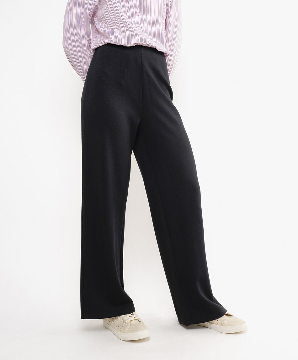 Pantal&oacute;n mujer wide roma negro