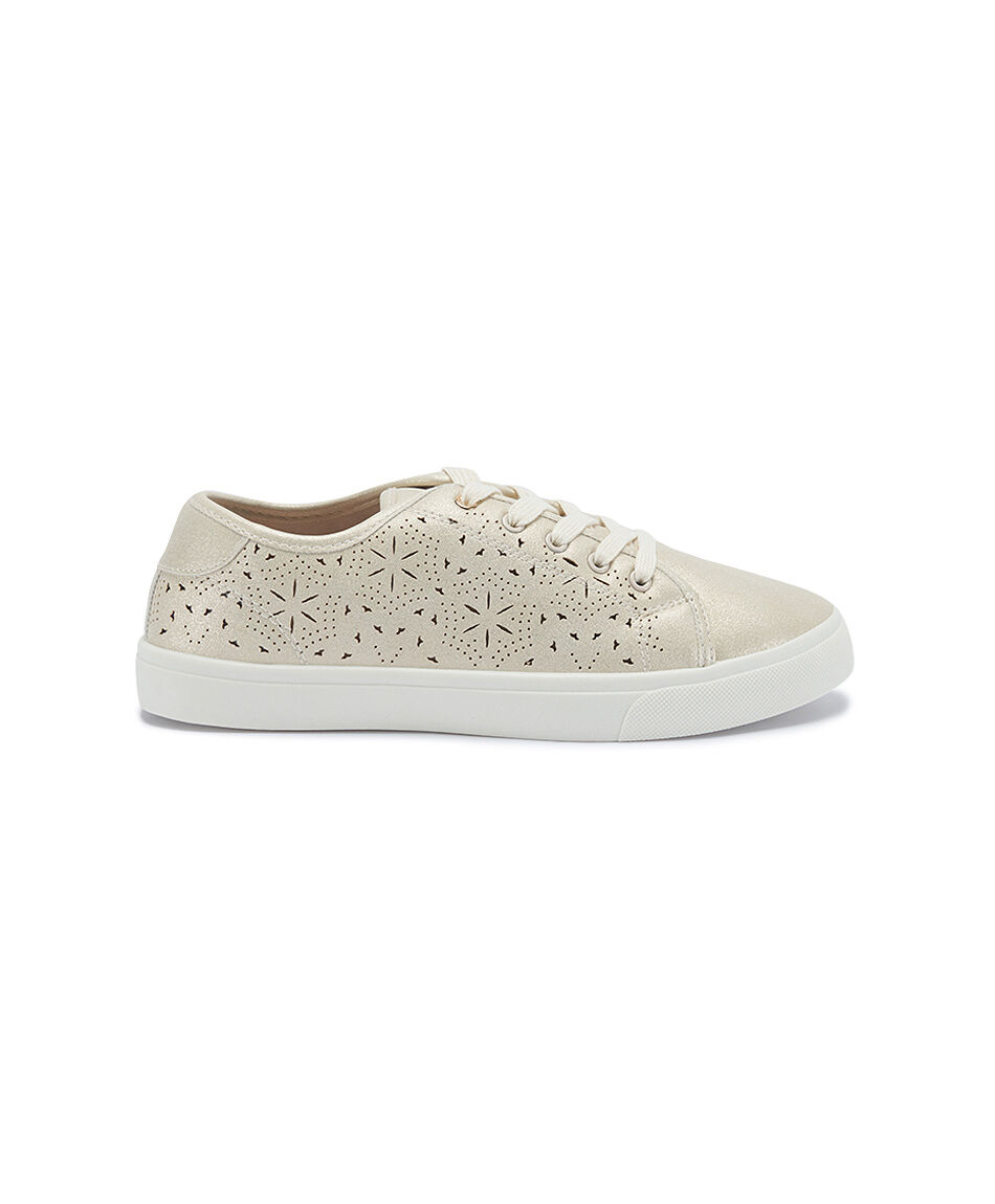 Zapatilla mujer aperlada