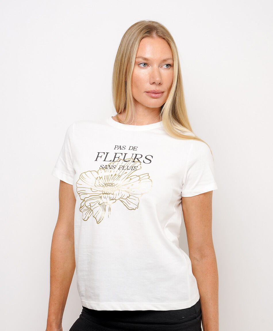 Remera mujer flor