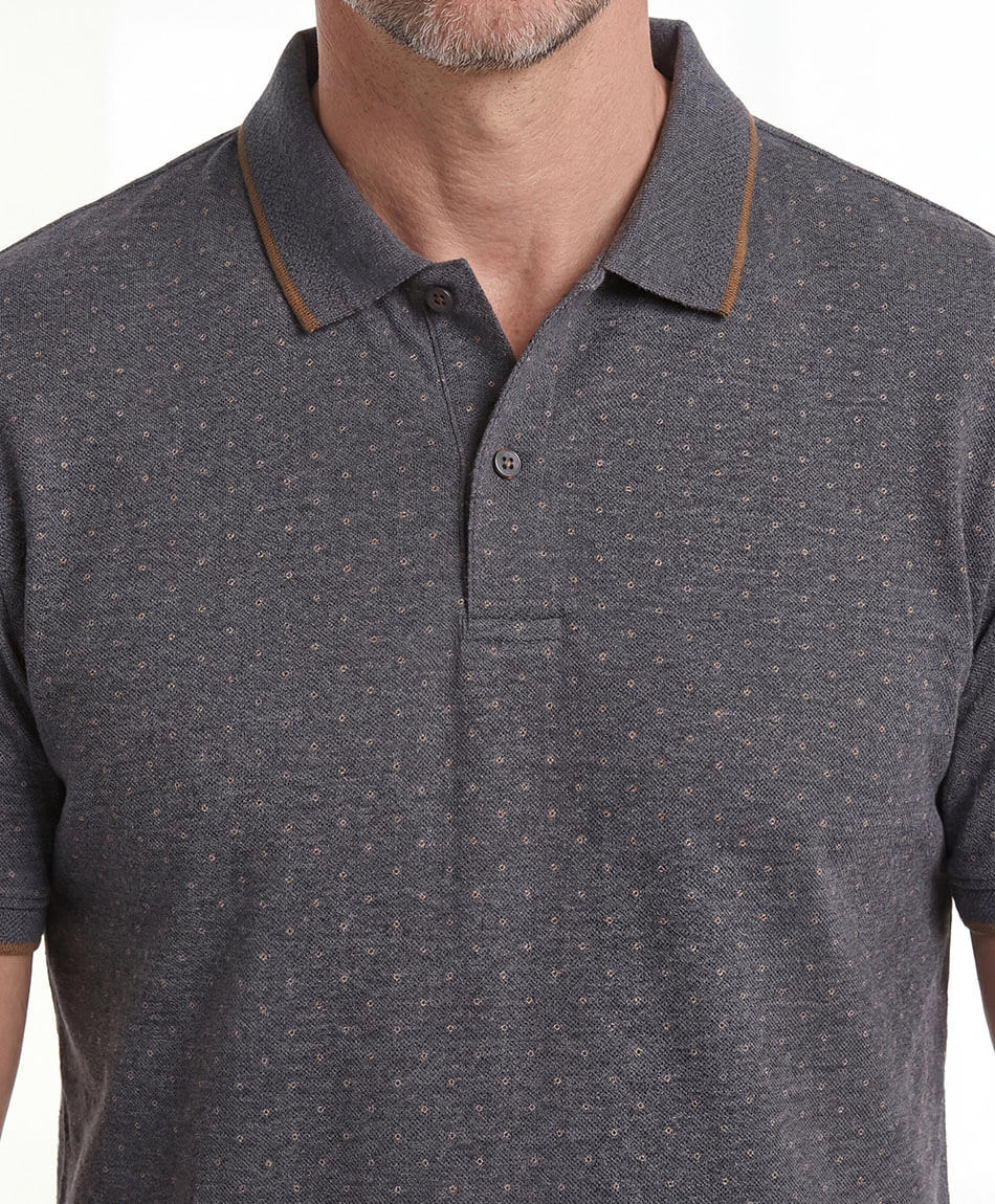 Remera hombre polo mini c&iacute;rculos