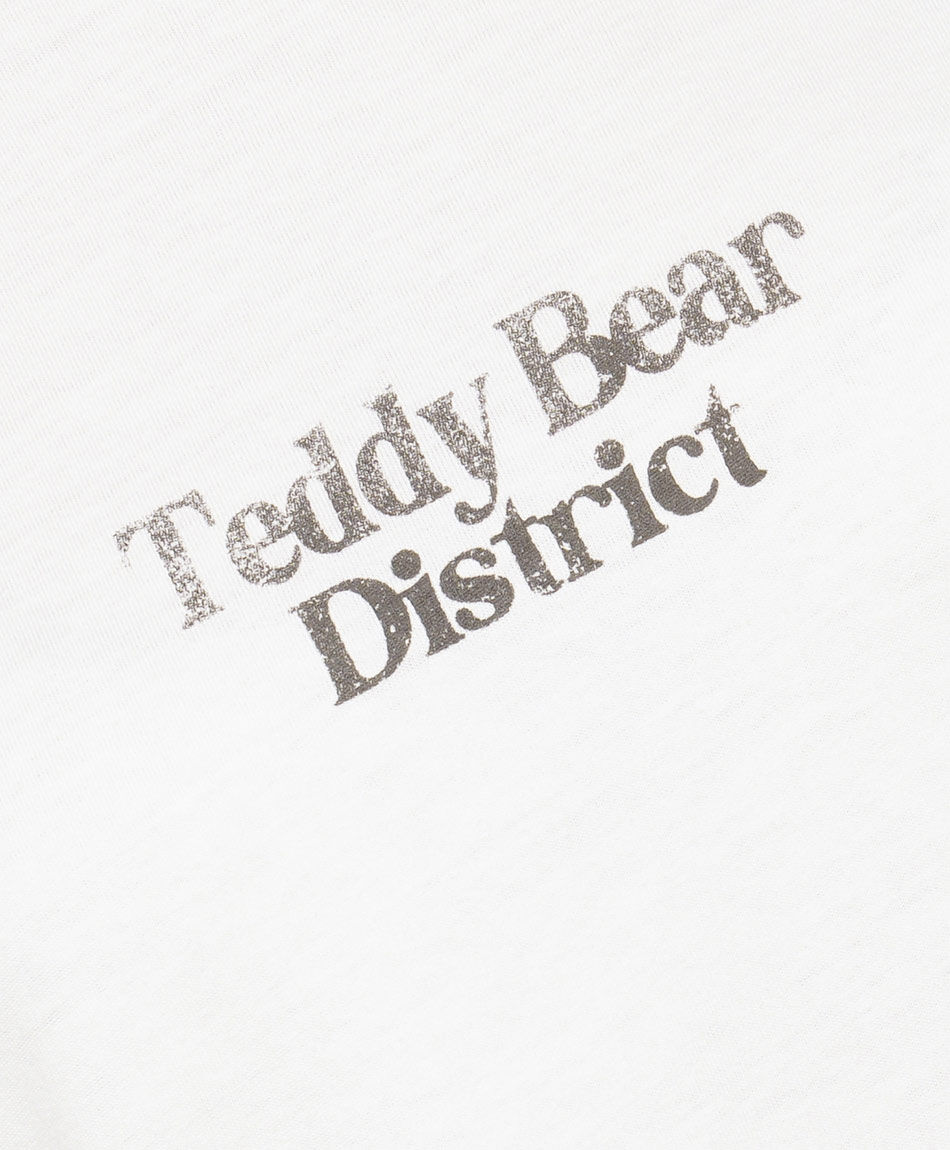 Remera mujer doble estampado teddy