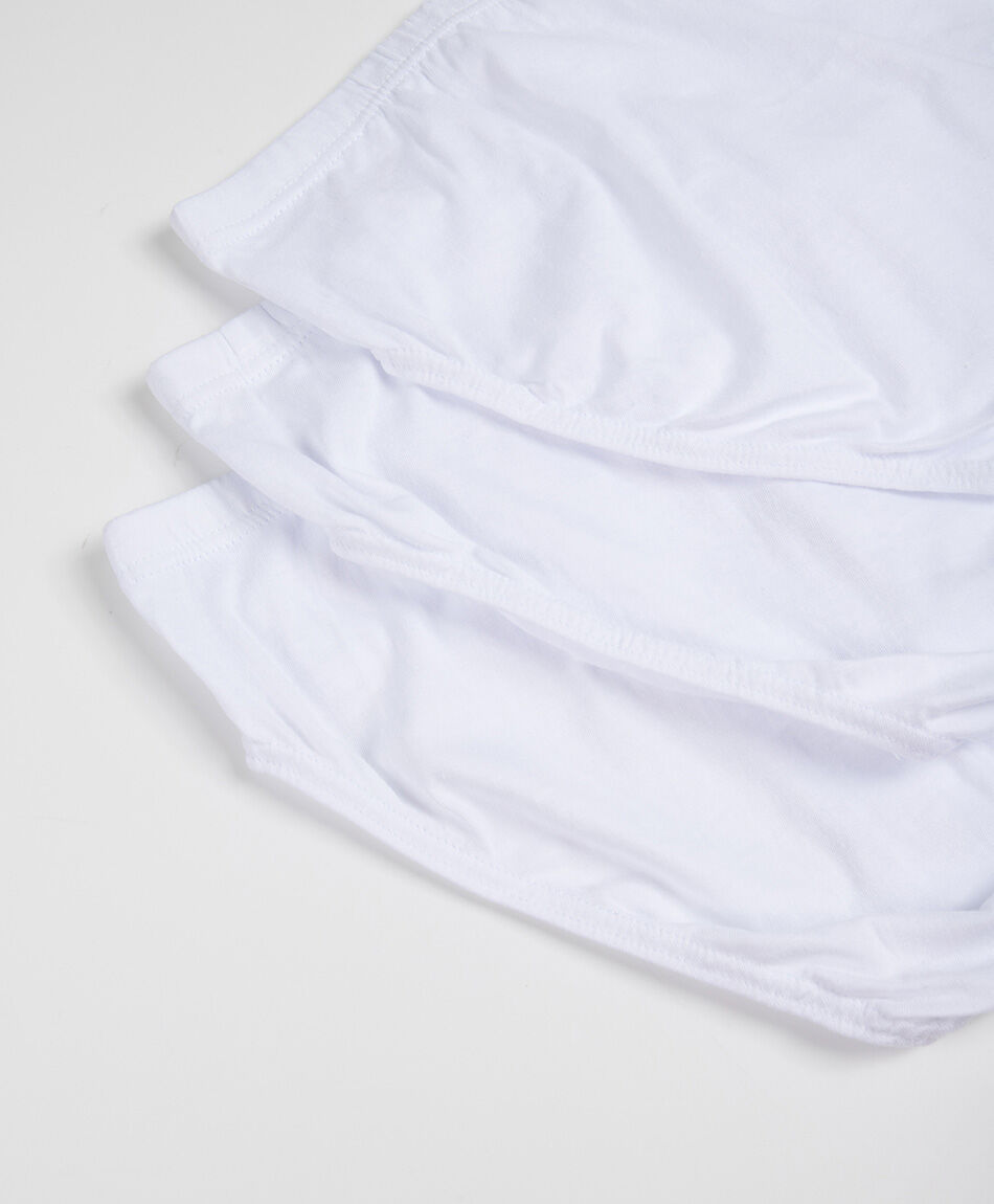 Pack 3 slip hombre blancos