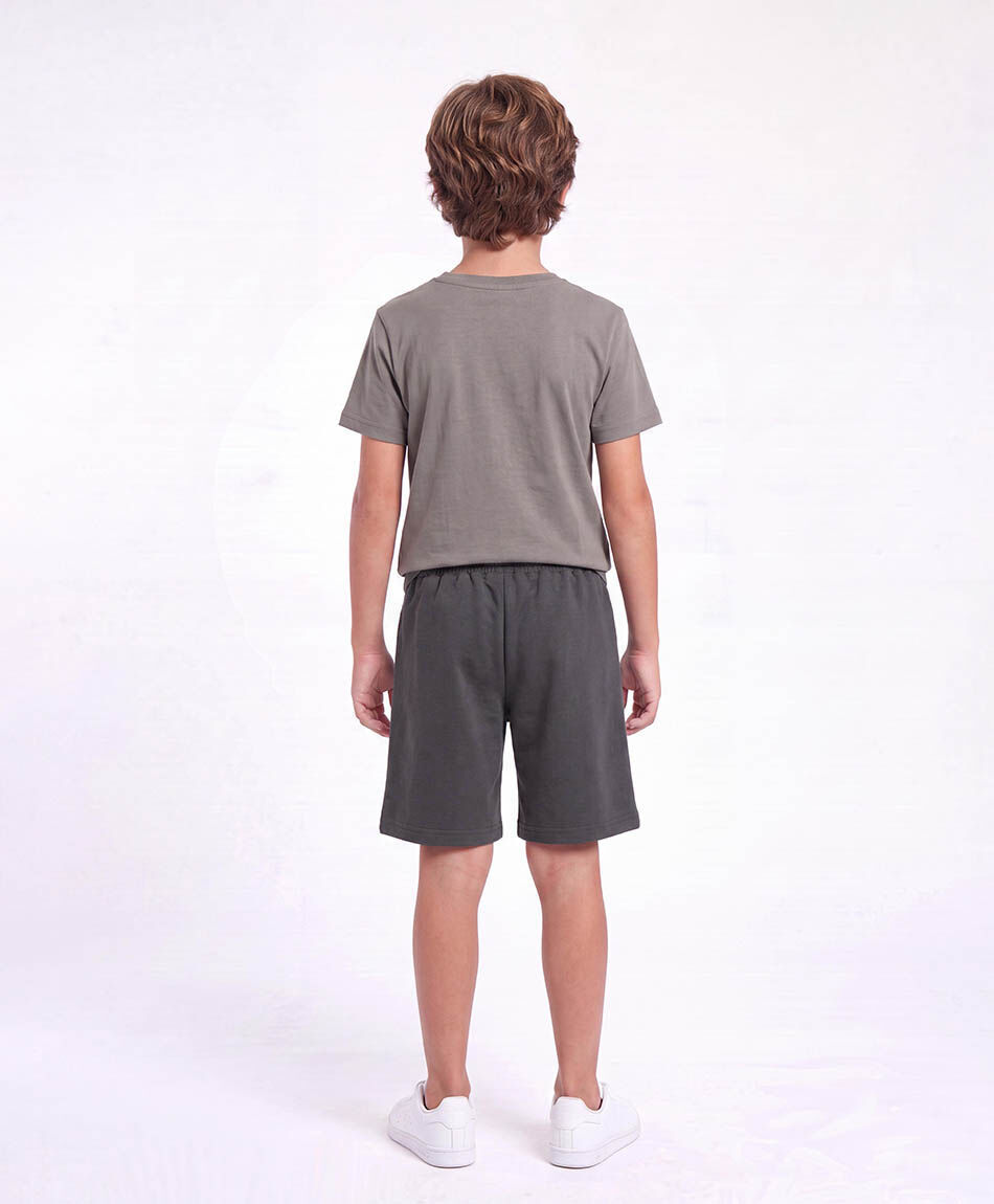Short ni&ntilde;o b&aacute;sico gris