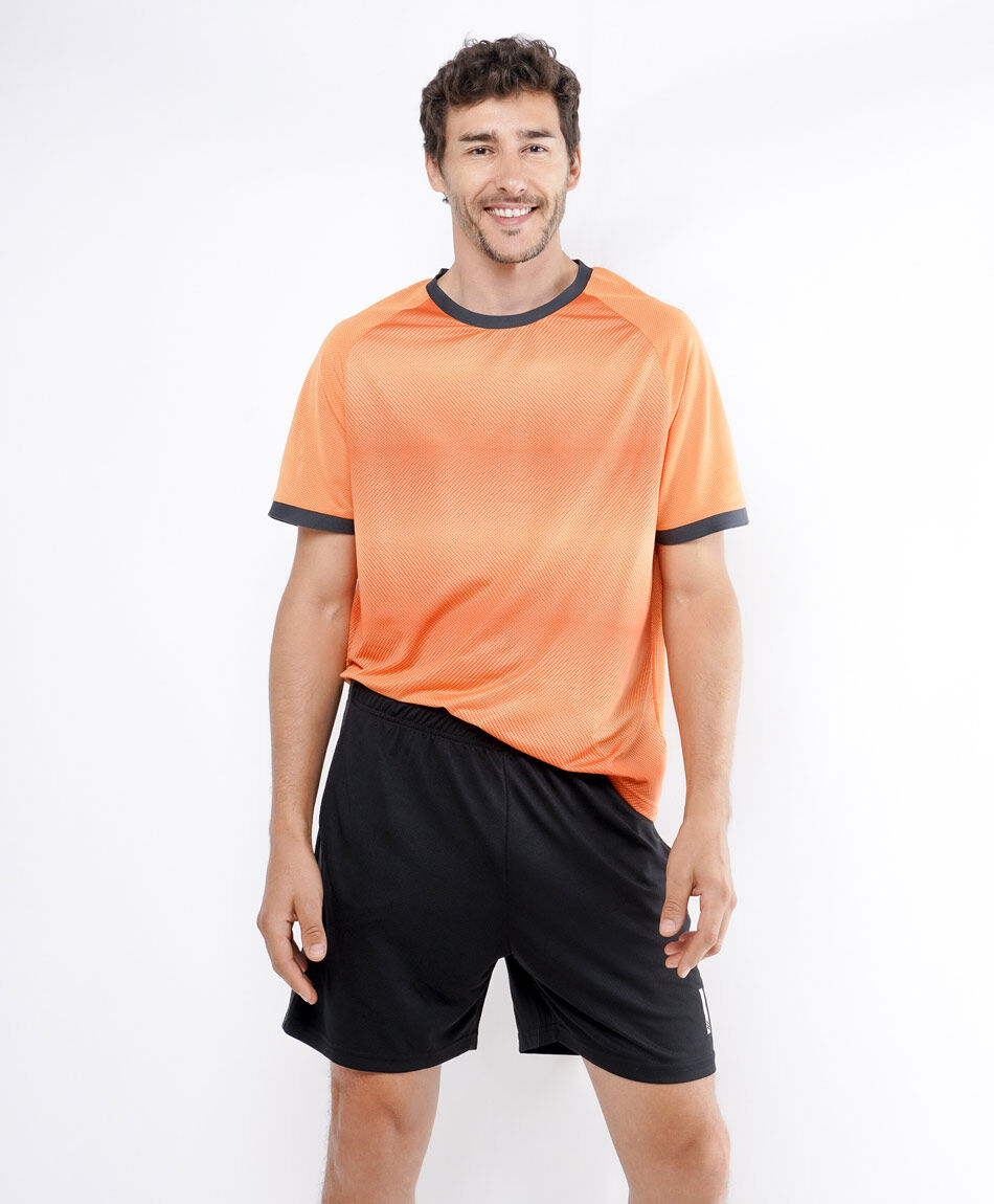 Short deportivo hombre malla l&iacute;neas