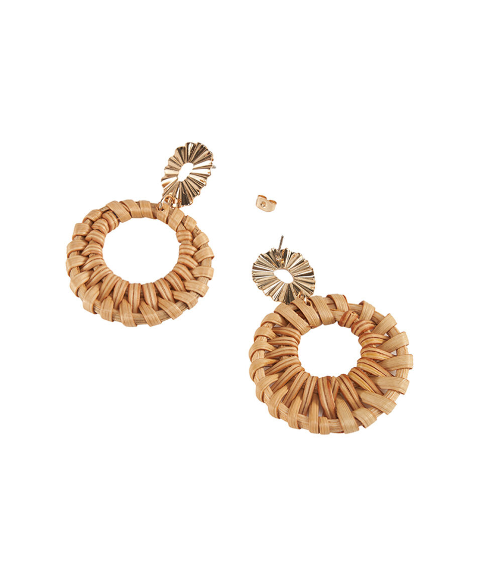 Aros mujer rafia
