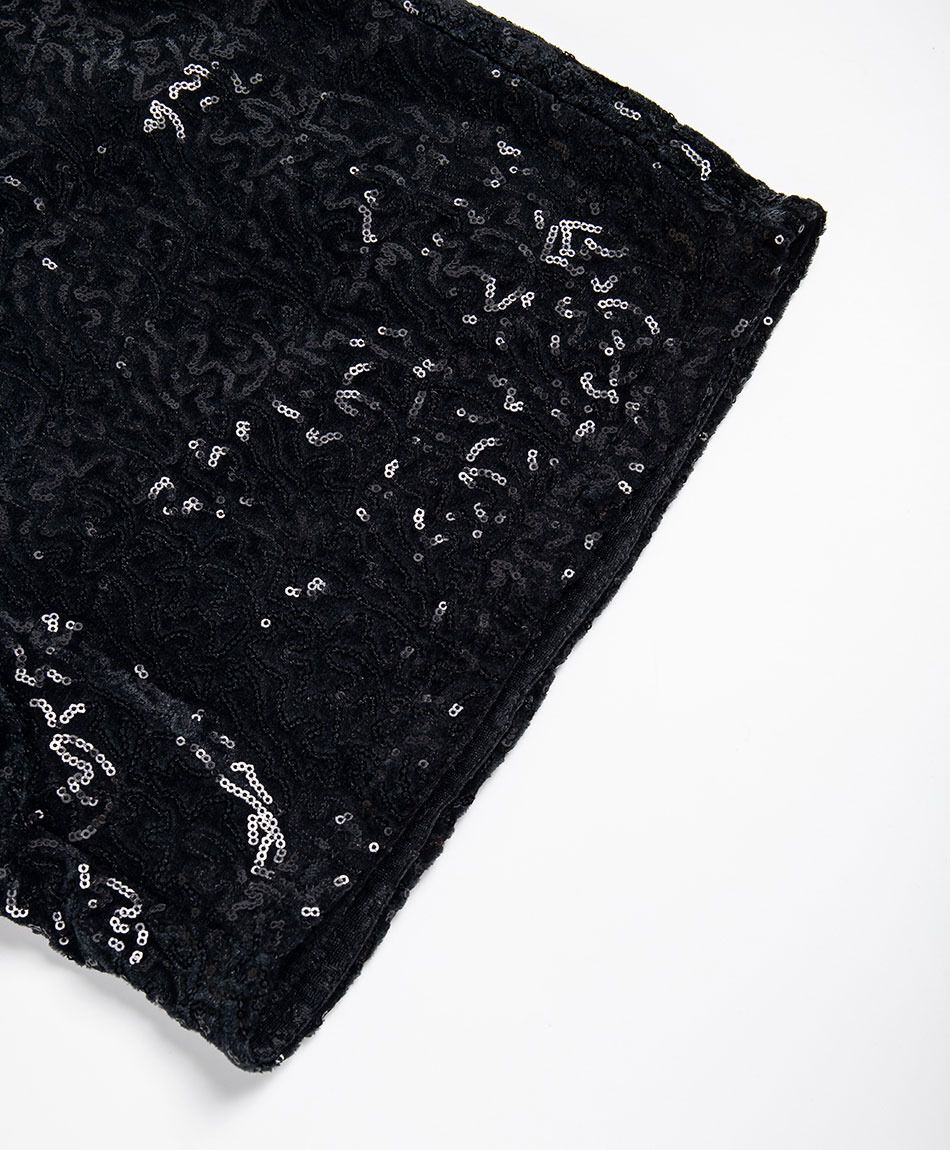 Mini pollera mujer short brillos