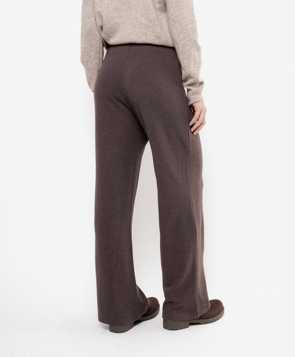 Pantal&oacute;n mujer liso caf&eacute;