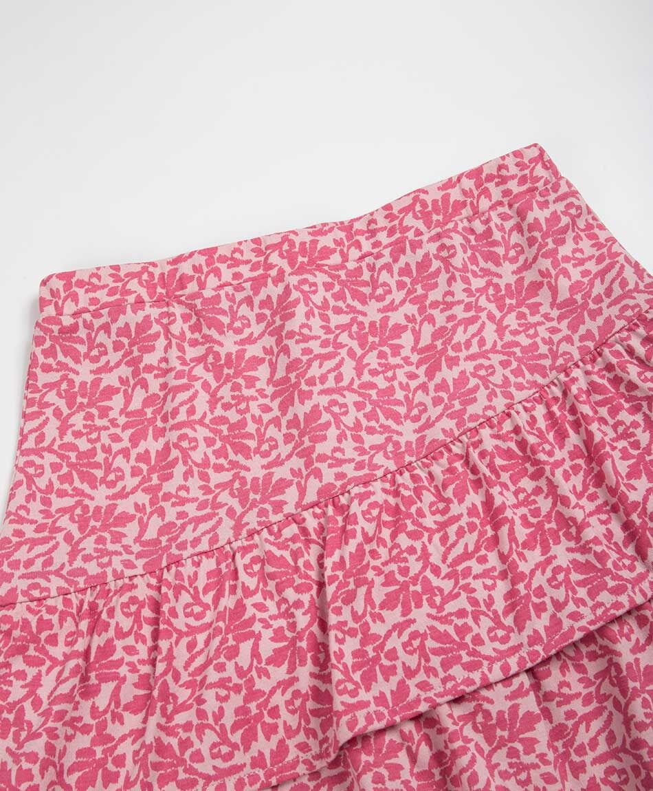 Falda ni&ntilde;a print florcitas