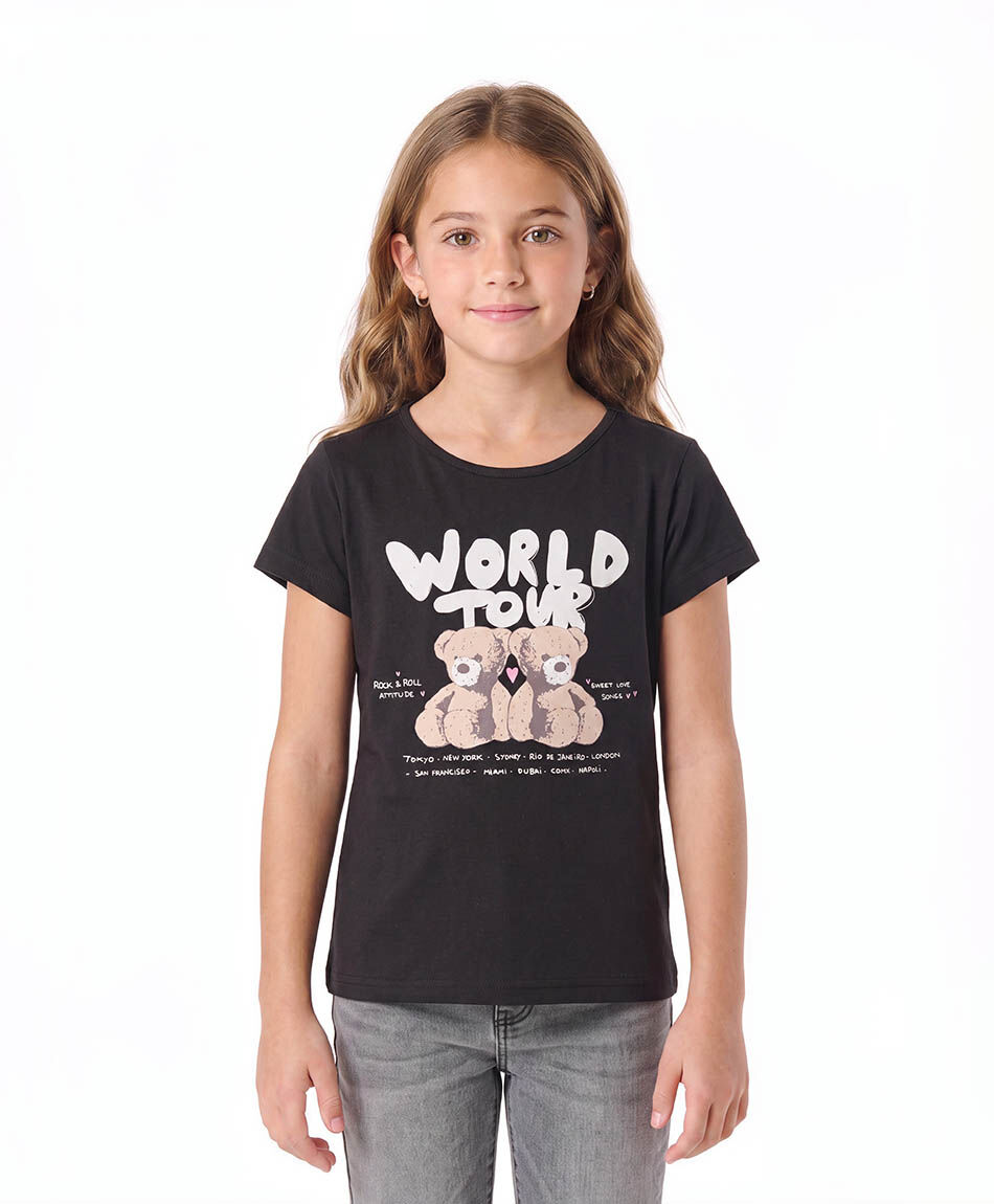 Remera nina world tour
