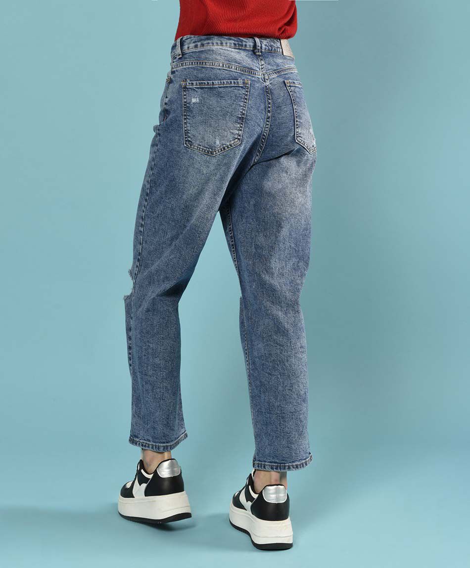 Jeans tiro alto