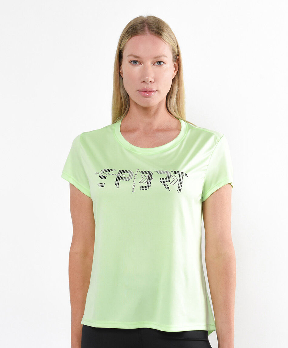 Remera deportiva mujer green
