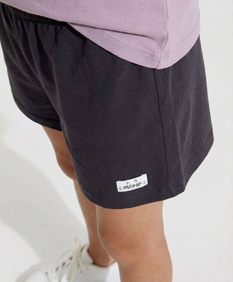 Short ni&ntilde;a biker negro