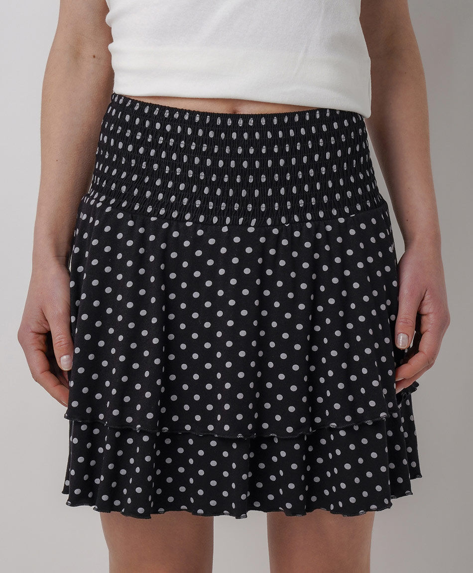Mini pollera mujer lunares