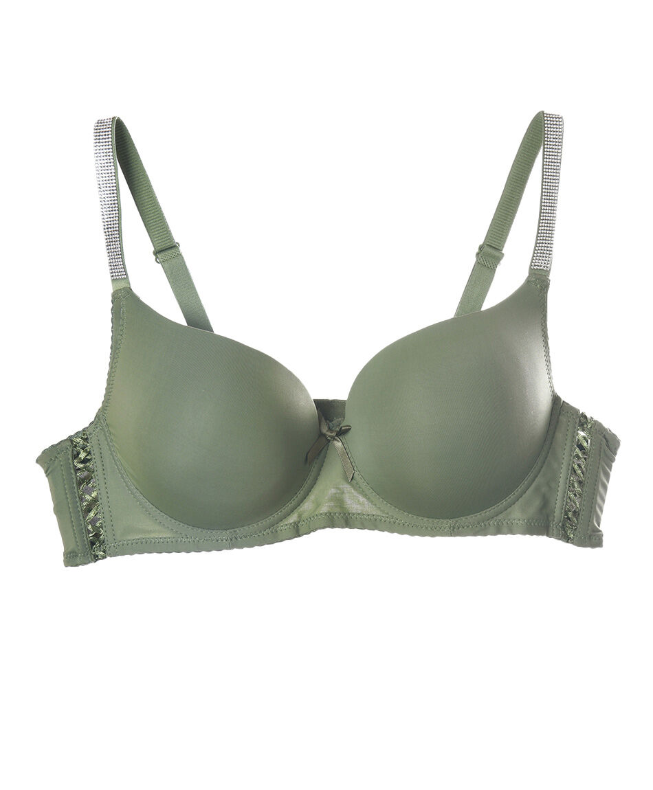 Corpi&ntilde;o mujer bretel brillante push up