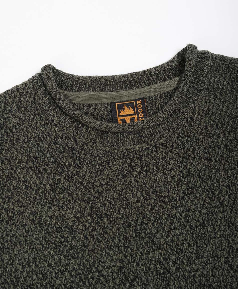 Sweater hombre terminaciones enrolladas