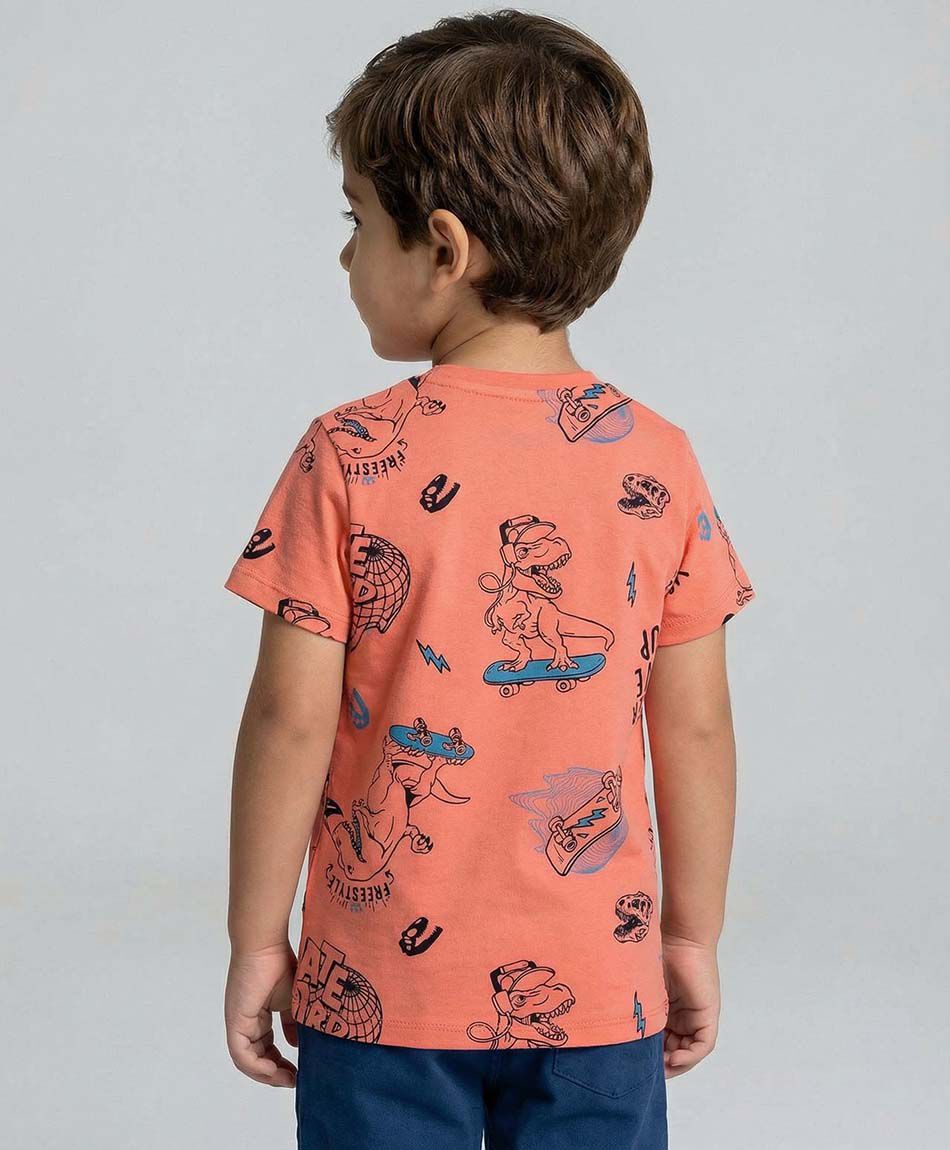 Remera beb&eacute; dinosaurio skater
