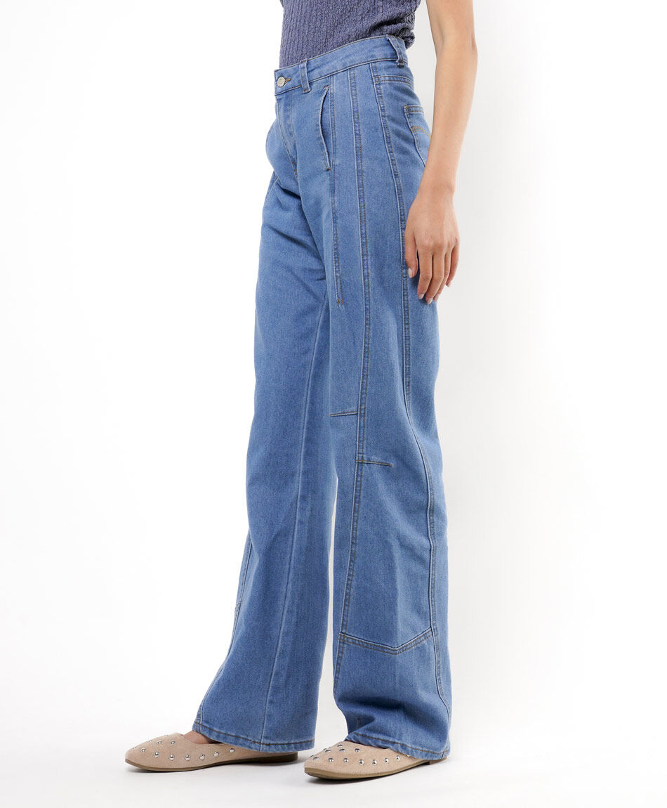 Jeans mujer dise&ntilde;o bordes