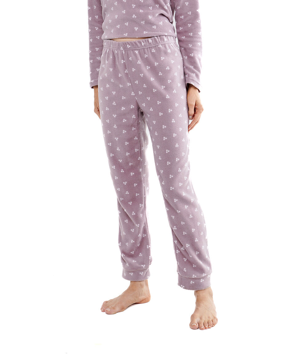 Pijama mujer micropolar triple punto