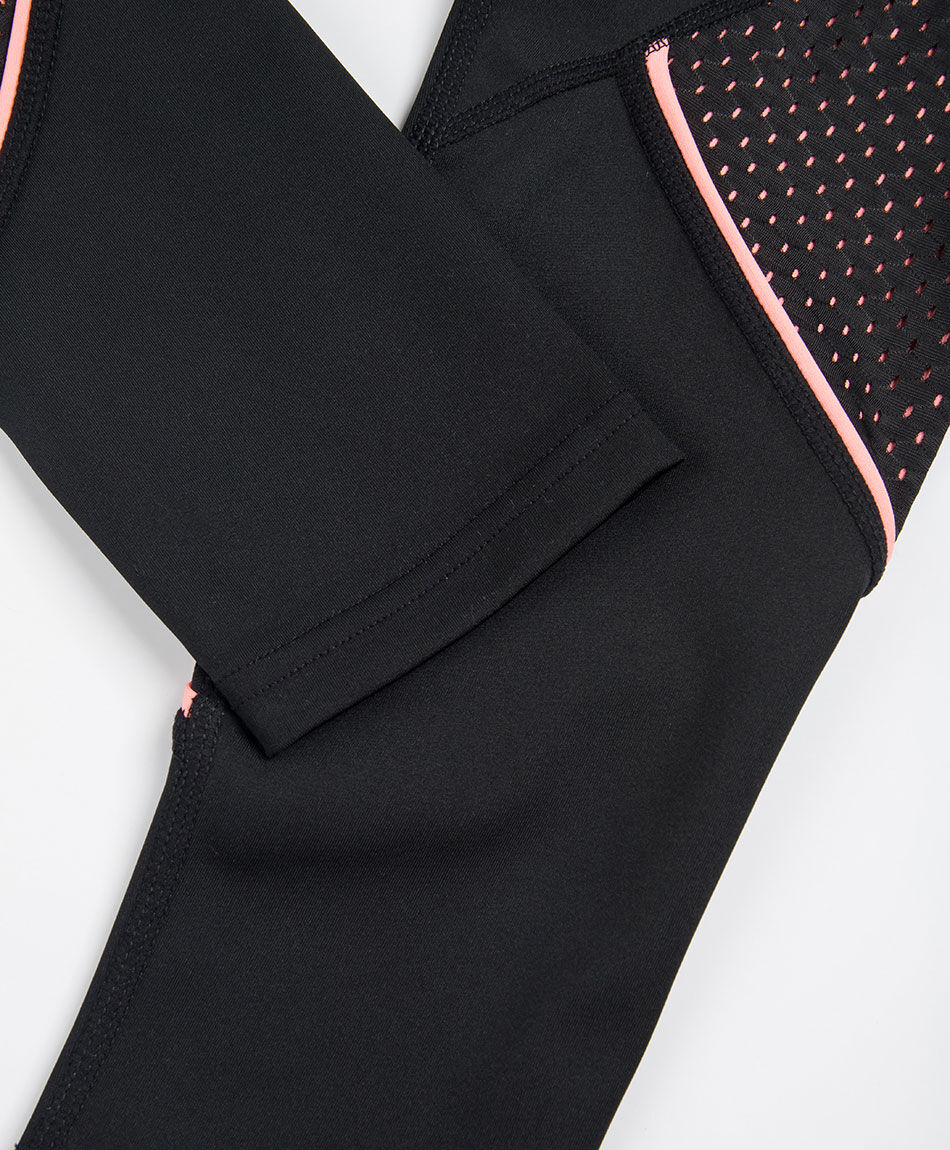 Calza deportiva mujer malla bicolor