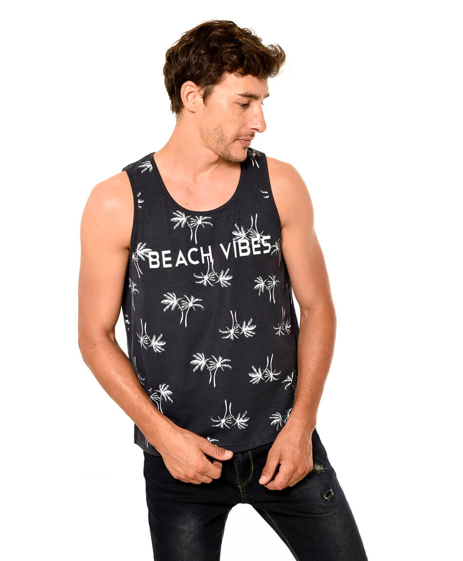 Polera surf estampada