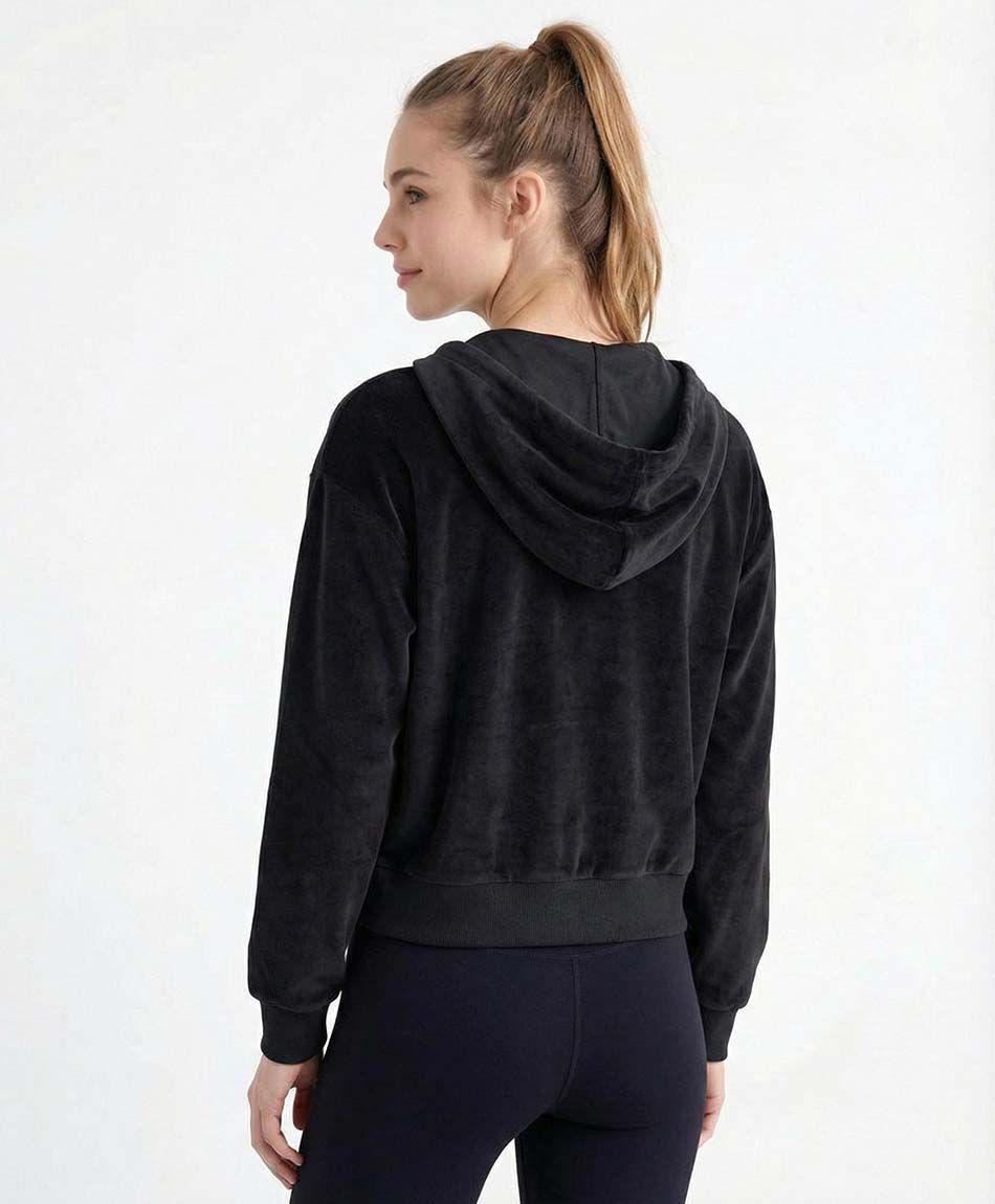 Buzo deportivo mujer plush negro