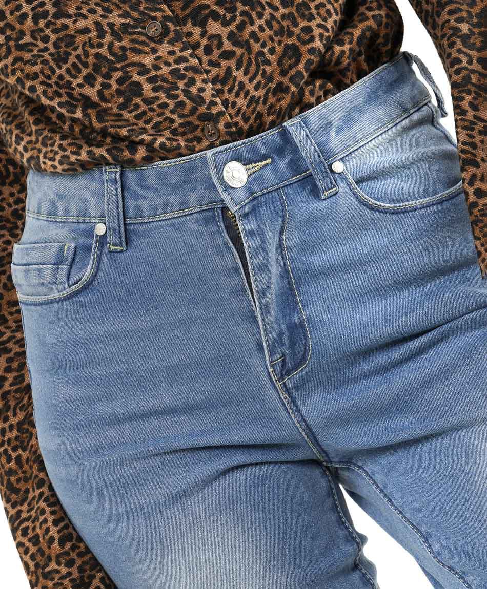 Jeans mujer skinny fit desgaste