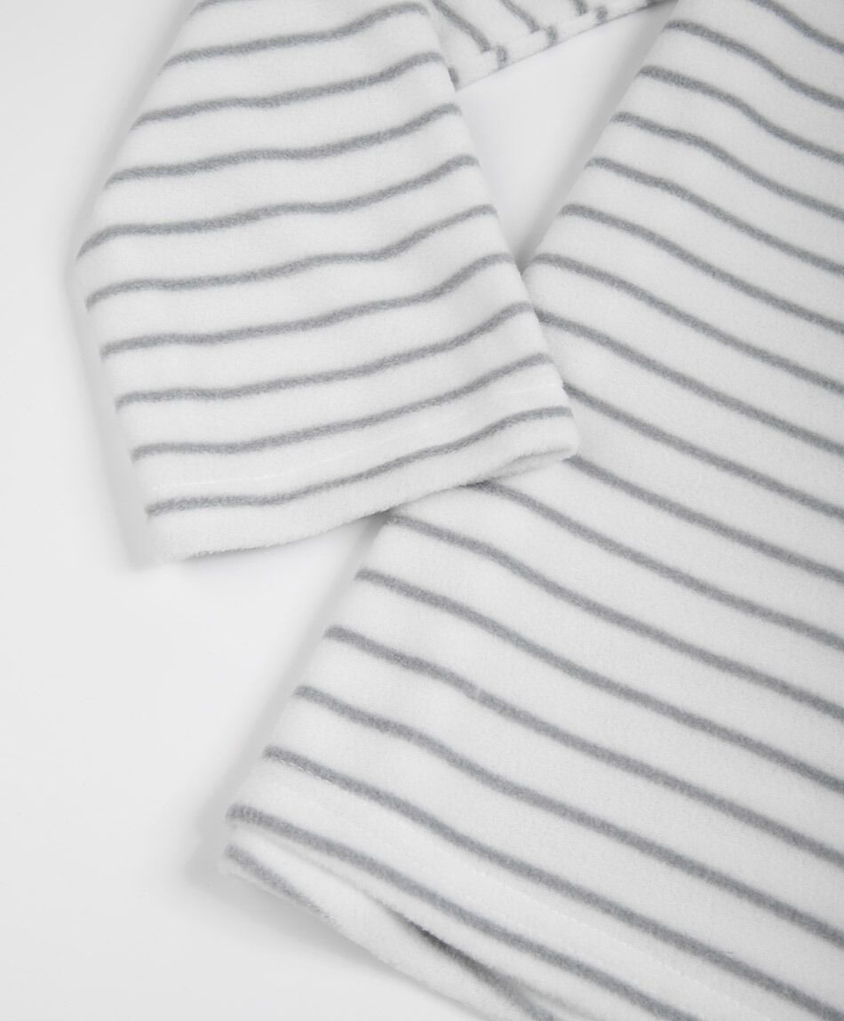 Pijama mujer micropolar cuello botones