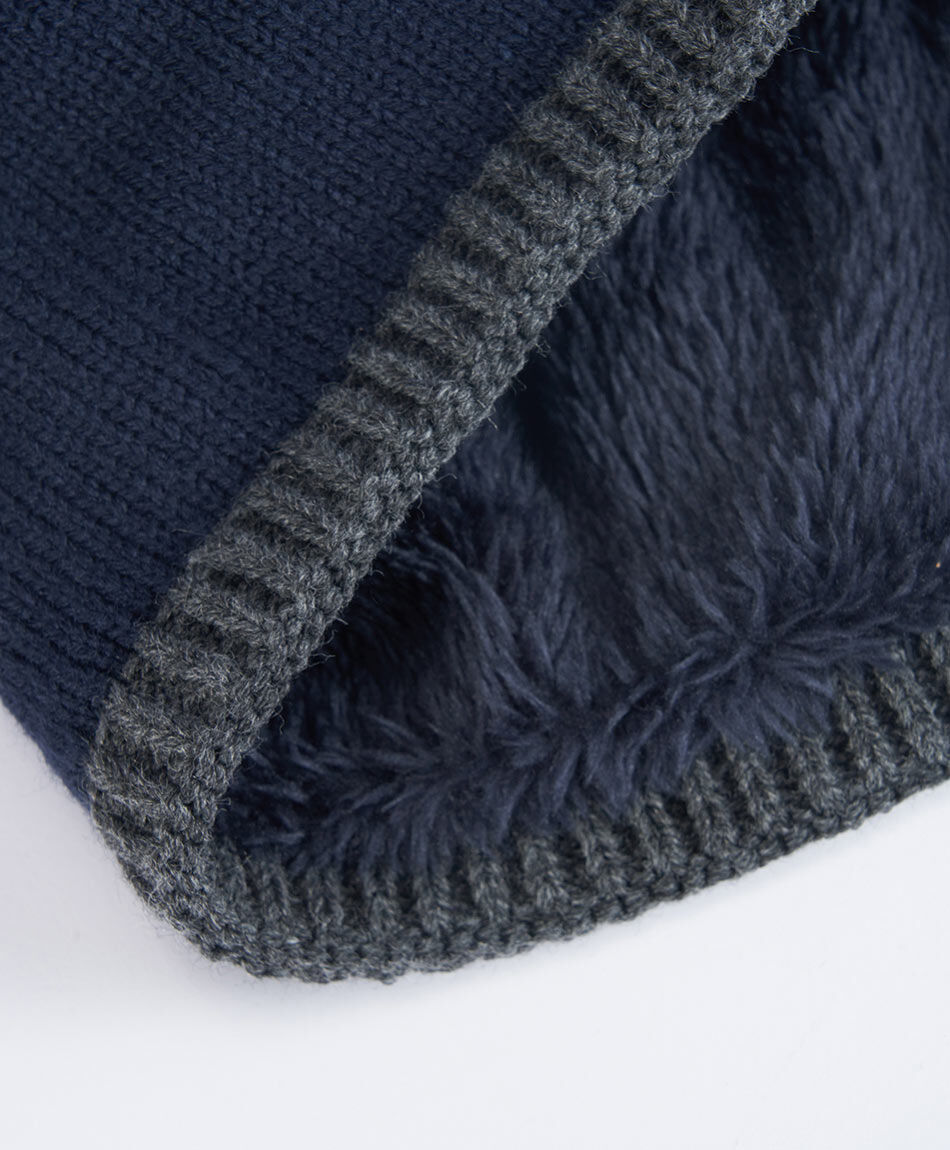 Cuello infantil forrado azul