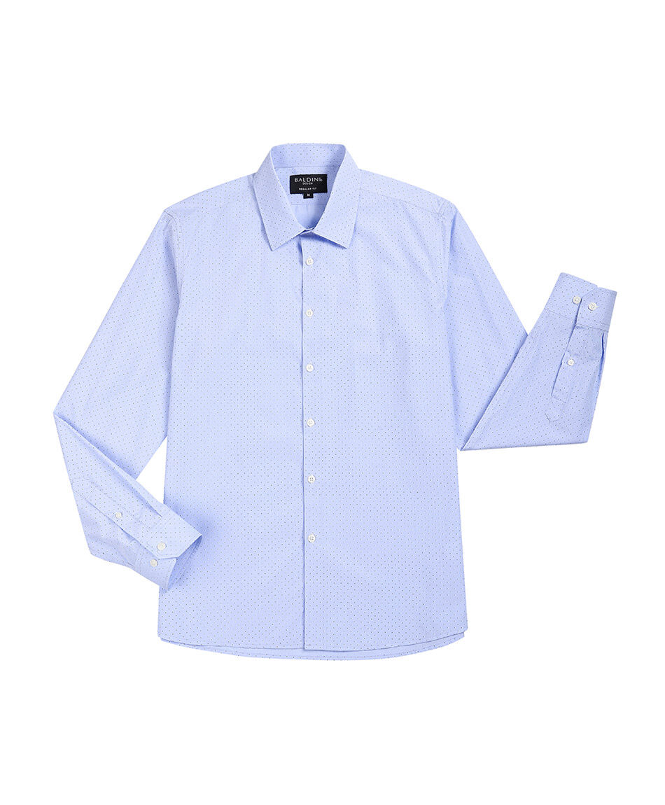 Camisa hombre dise&ntilde;o formal celeste