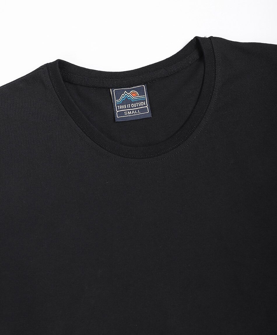 Remera hombre manga larga linea doble white