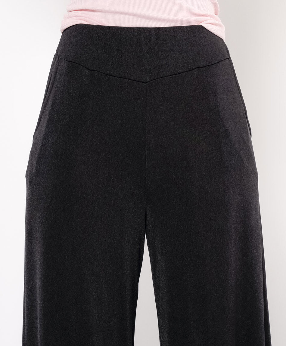 Pantal&oacute;n mujer acanalado palazzo