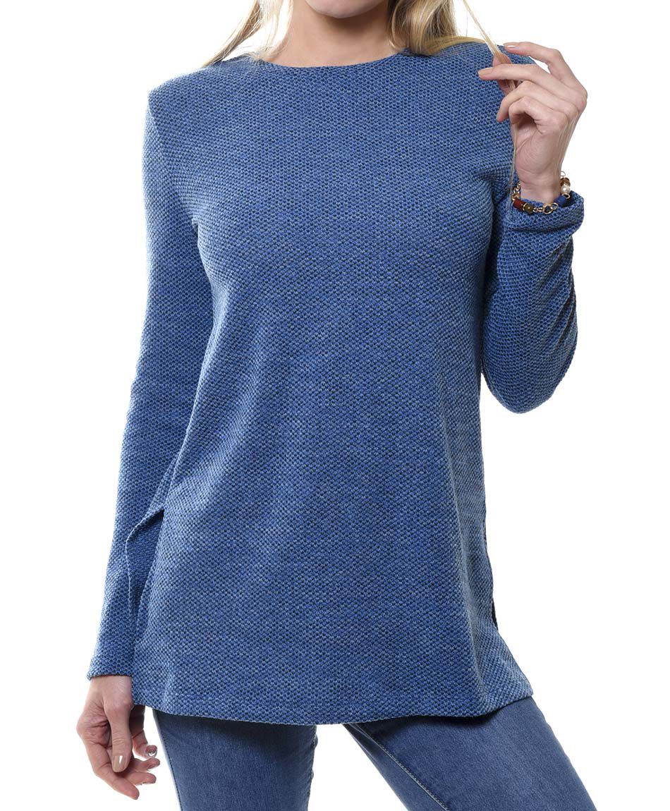 Polera tela corrugada