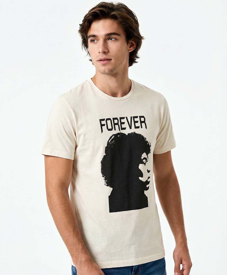 Remera hombre estampado forever