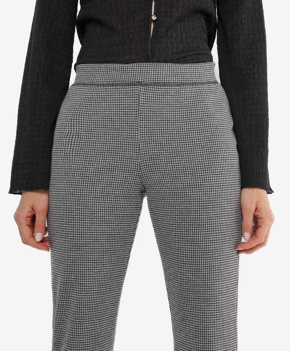 Leggins mujer pied de poule flare