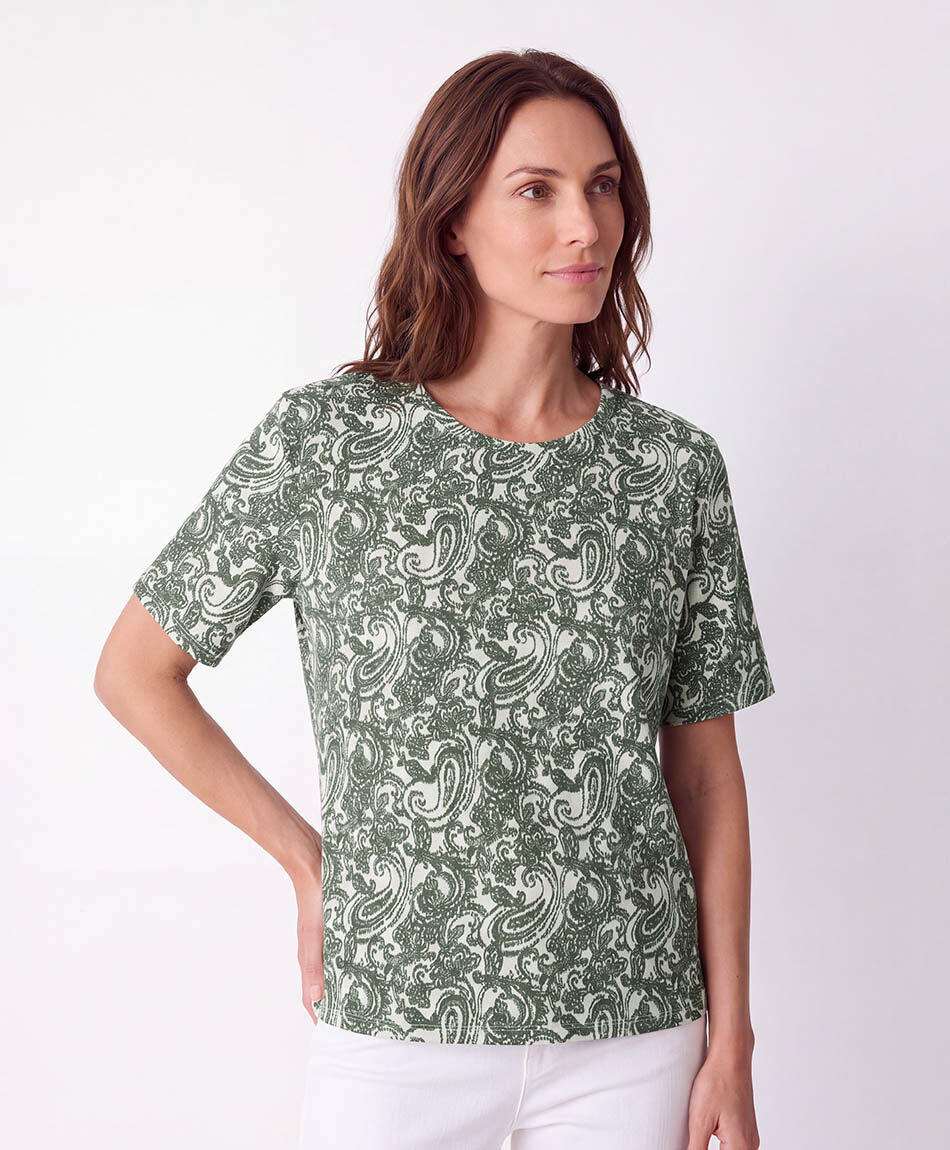Remera mujer paisley