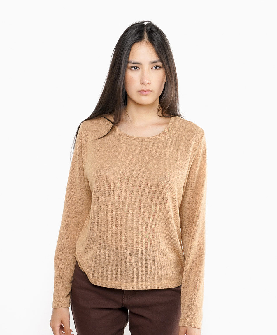 Remera mujer tejido jersey