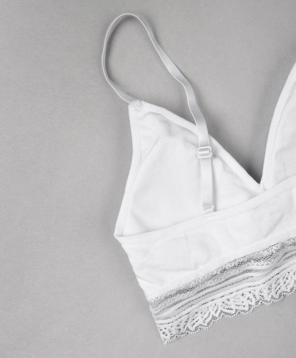 Bralette mujer seamless encaje