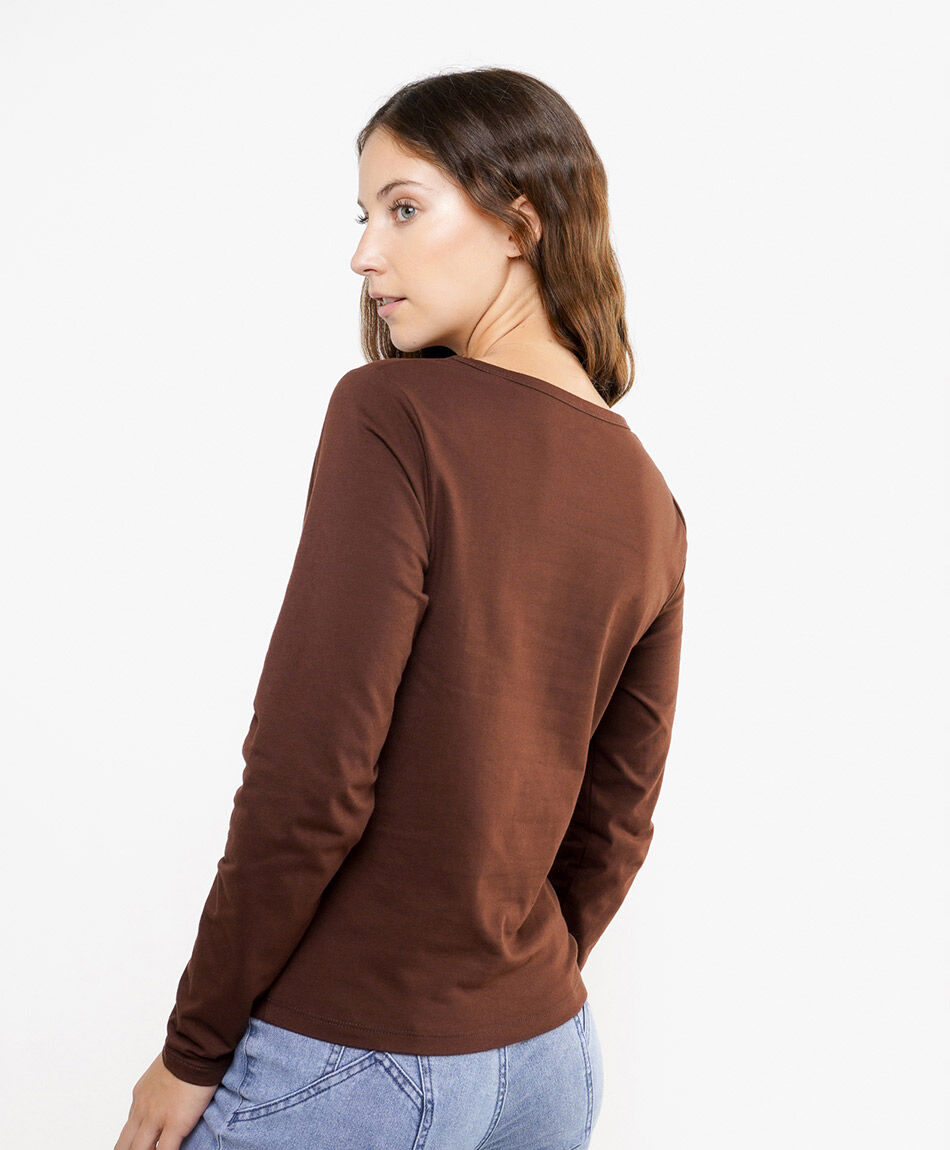 Remera mujer pajaros bordados