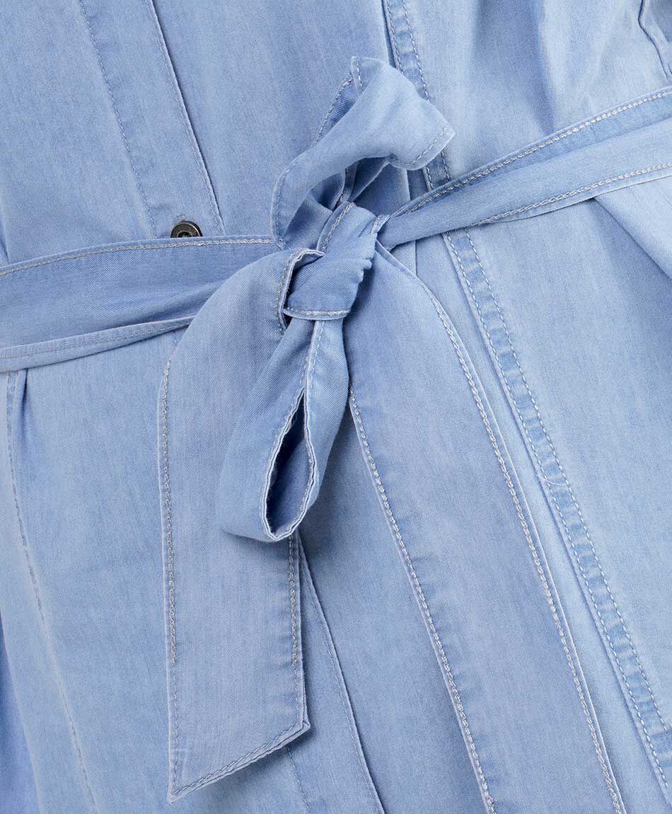 Vestido mujer cintur&oacute;n lazo